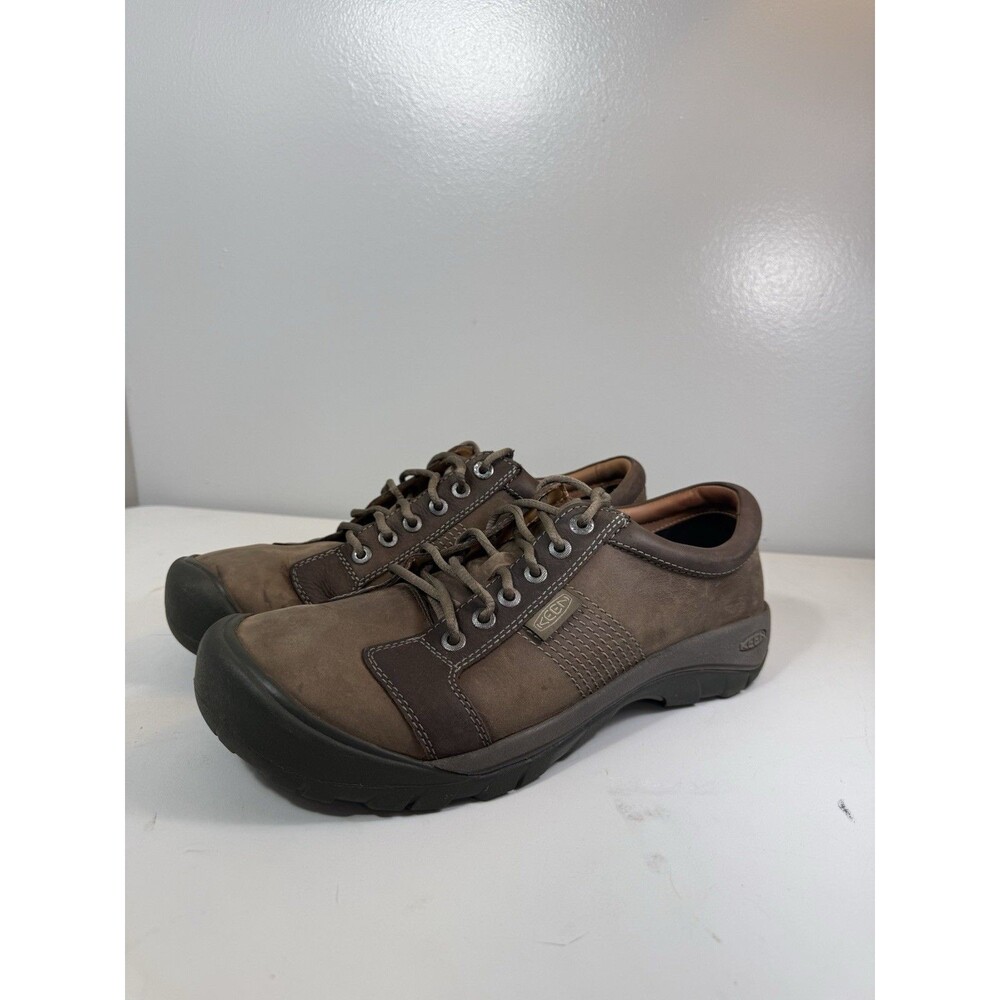 Keen Men's Austin In Chocolate Brown Lace-up Leather Casual Oxford Shoe Sz 13